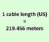 Convert Cable Length (US) to Meter