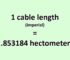 Convert Cable Length (Imperial) to Hectometer