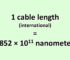 Convert Cable Length (International) to Nanometer