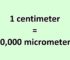 Convert Centimeter to Micrometer