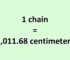 Convert Chain to Centimeter