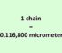 Convert Chain to Micrometer