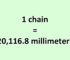 Convert Chain to Millimeter