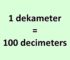 Convert Dekameter to Decimeter