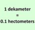Convert Dekameter to Hectometer