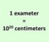 Convert Exameter to Centimeter