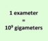 Convert Exameter to Gigameter