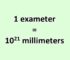 Convert Exameter to Millimeter
