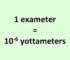 Convert Exameter to Yottameter
