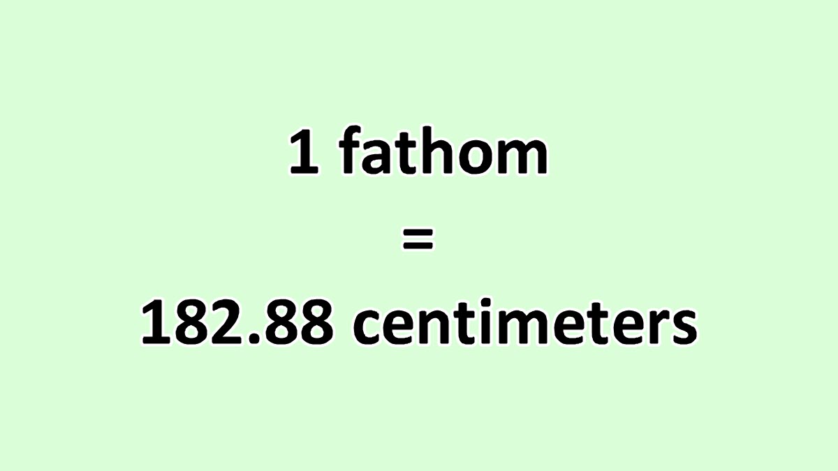 Convert Fathom to Centimeter ExcelNotes
