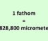 Convert Fathom to Micrometer