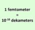 Convert Femtometer to Dekameter