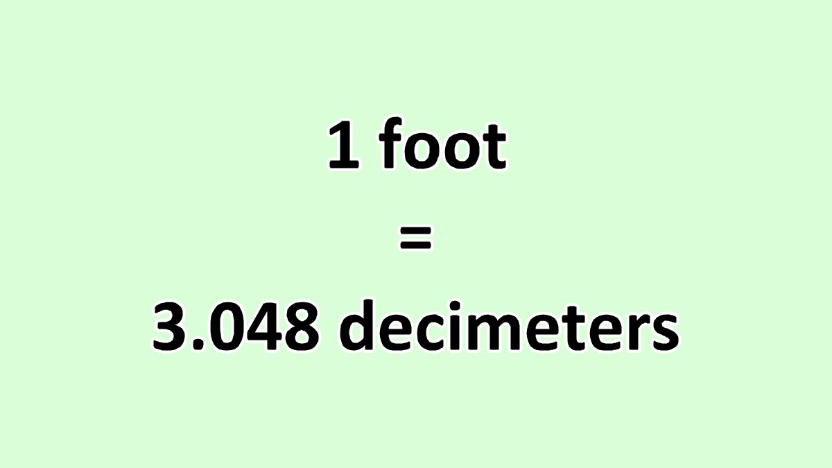 Convert Foot To Decimeter ExcelNotes convert-foot-to-decimeter-excelnotes