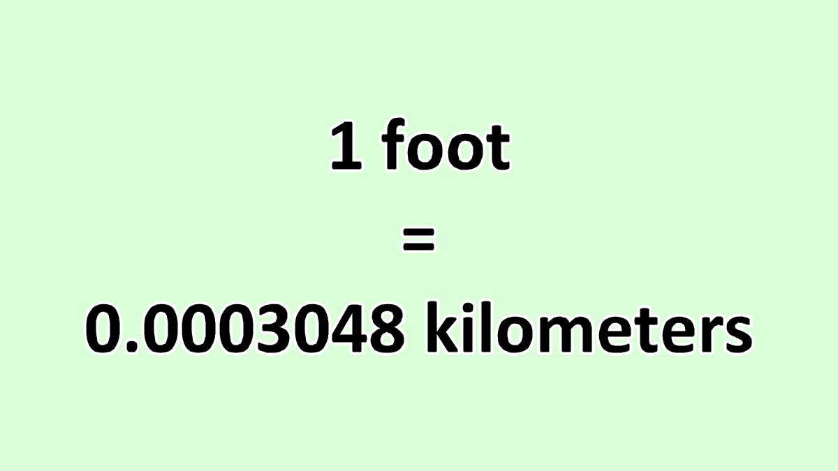 convert-foot-to-kilometer-excelnotes