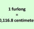 Convert Furlong to Centimeter