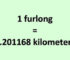 Convert Furlong to Kilometer