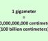 Convert Gigameter to Centimeter