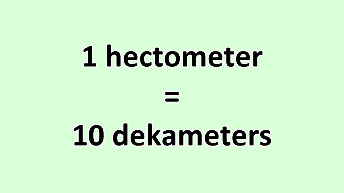 Convert Hectometer to Dekameter - ExcelNotes