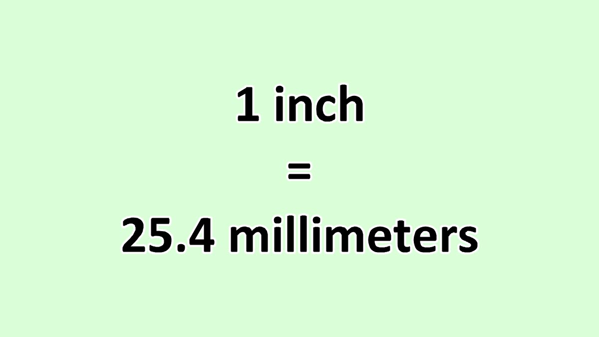 Convert Inch to Millimeter