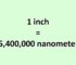 Convert Inch to Nanometer