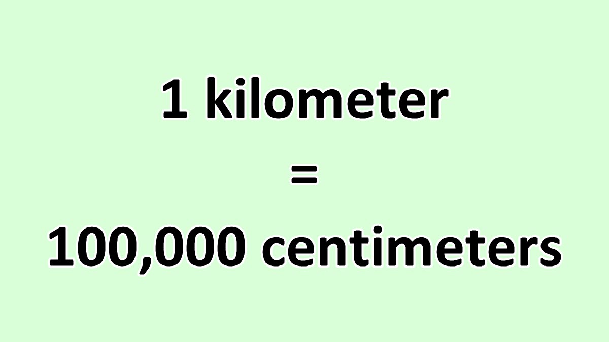 Convert Kilometer to Centimeter ExcelNotes