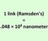Convert Link (Ramsden's, Engineer's) to Nanometer