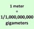 Convert Meter to Gigameter