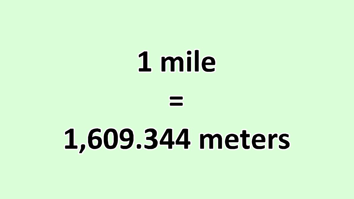 One Mile Equals How Many Meters MakennakruwPatel