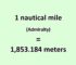 Convert Nautical Mile (Admiralty) to Meter