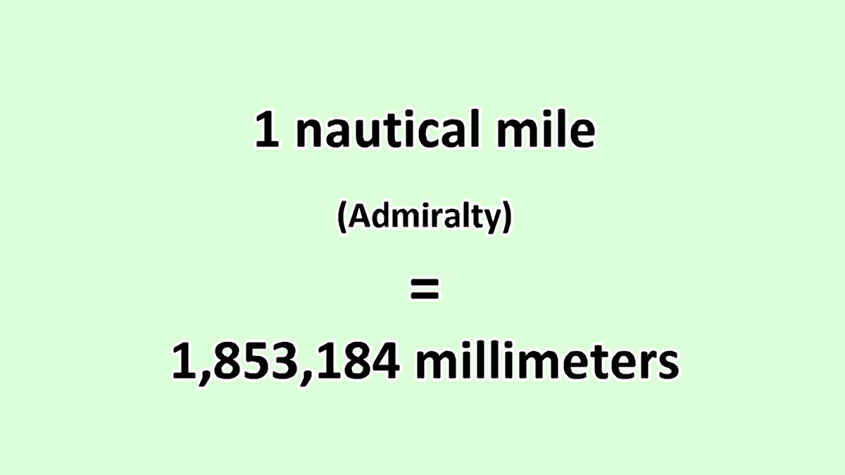 Convert Nautical Mile (Admiralty) to Millimeter ExcelNotes