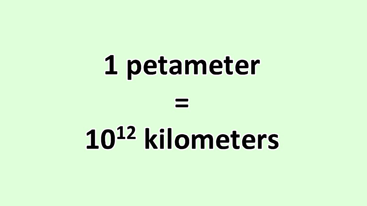 Convert Petameter to Kilometer - ExcelNotes