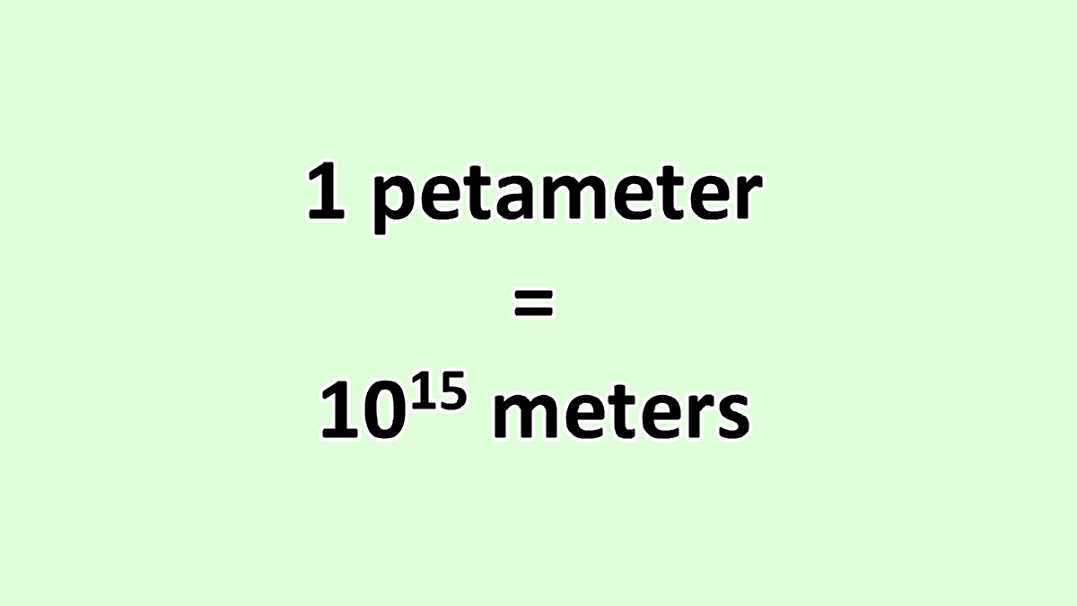 Convert Petameter to Meter - ExcelNotes