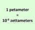 Convert Petameter to Yottameter