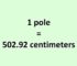 Convert Pole to Centimeter