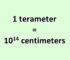 Convert Terameter to Centimeter