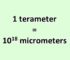 Convert Terameter to Micrometer
