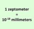 Convert Zeptometer to Millimeter
