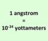 Convert Angstrom to Yottameter