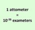 Convert Attometer to Exameter