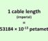 Convert Cable Length (Imperial) to Petameter