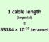 Convert Cable Length (Imperial) to Terameter