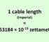 Convert Cable Length (Imperial) to Zettameter