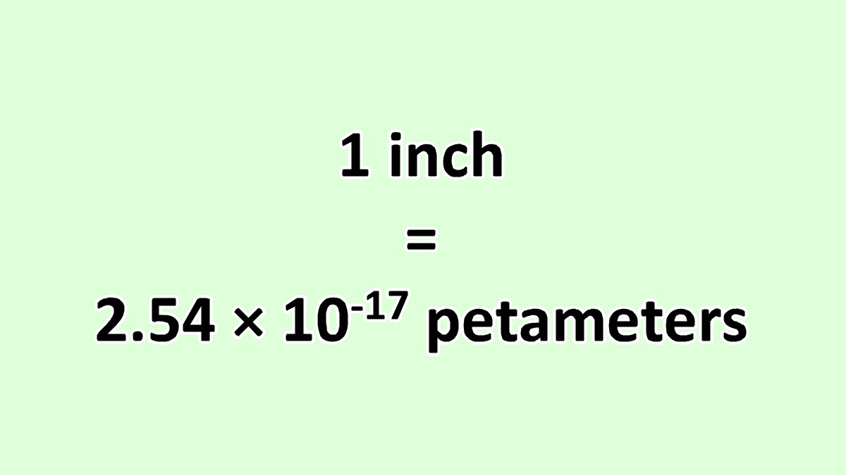 Convert Inch to Petameter - ExcelNotes