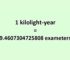 Convert Kilolight-year to Exameter