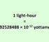 Convert Light-hour to Yottameter
