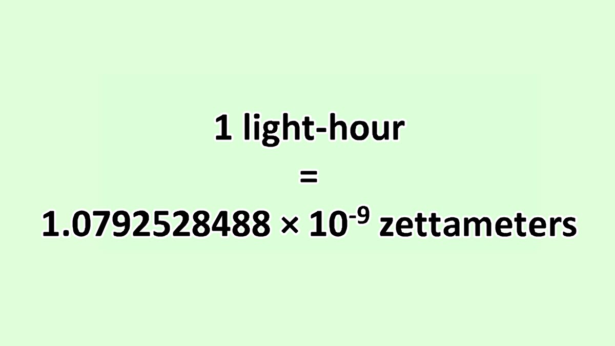 Convert Lighthour to Zettameter ExcelNotes
