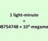 Convert Light-minute to Megameter