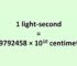 Convert Light-second to Centimeter