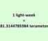 Convert Light-week to Terameter