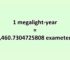 Convert Megalight-year to Exameter